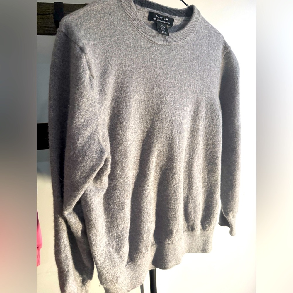 PART OF 4 for 20 Mark Law 100% fine mering wool Men’s Sweater
